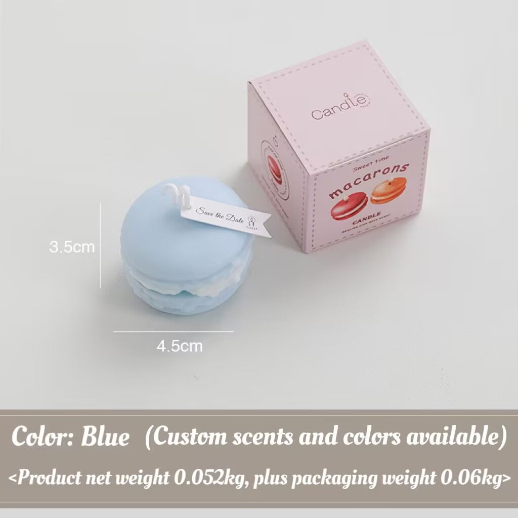 Macaroon Scented Candle Wedding New Year Gift Handmade Modeling Scented Candle