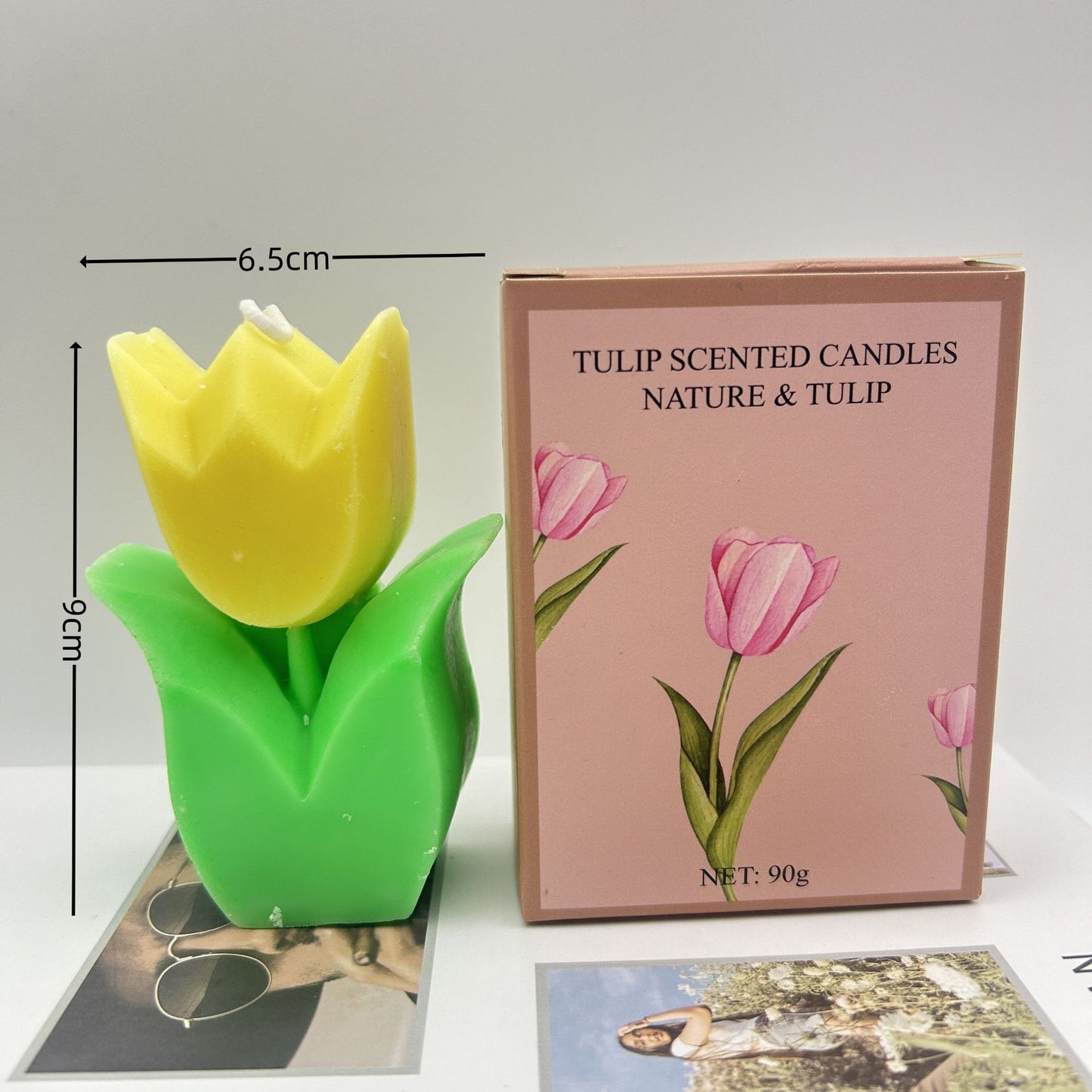 Tulip Handmade Candle Gift Accompaniment Candle Ambiance Floral Shape