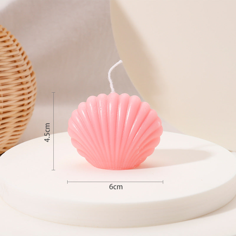 Creative Fruit Wool Cluster Shell Pyramid Candle Handmade Candle Companion Candle