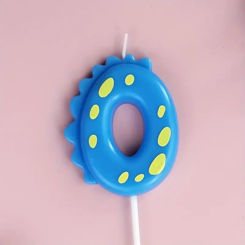 1 Piece, Large Creative Dinosaur Digital Candle, Kids Cartoon Party Happy Birthday Anniversary Cake Decoration