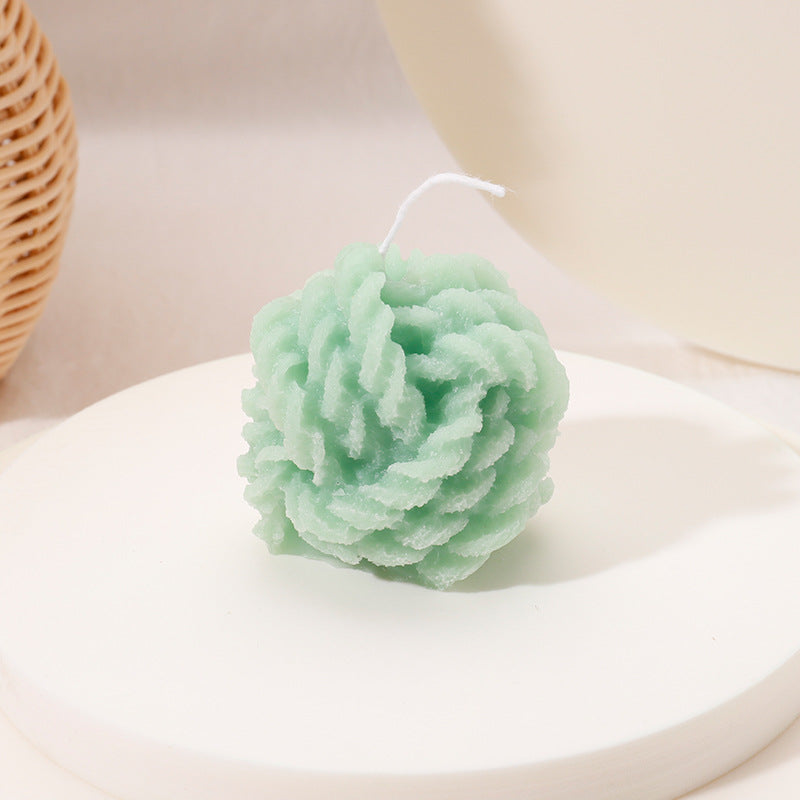 Creative Fruit Wool Cluster Shell Pyramid Candle Handmade Candle Companion Candle
