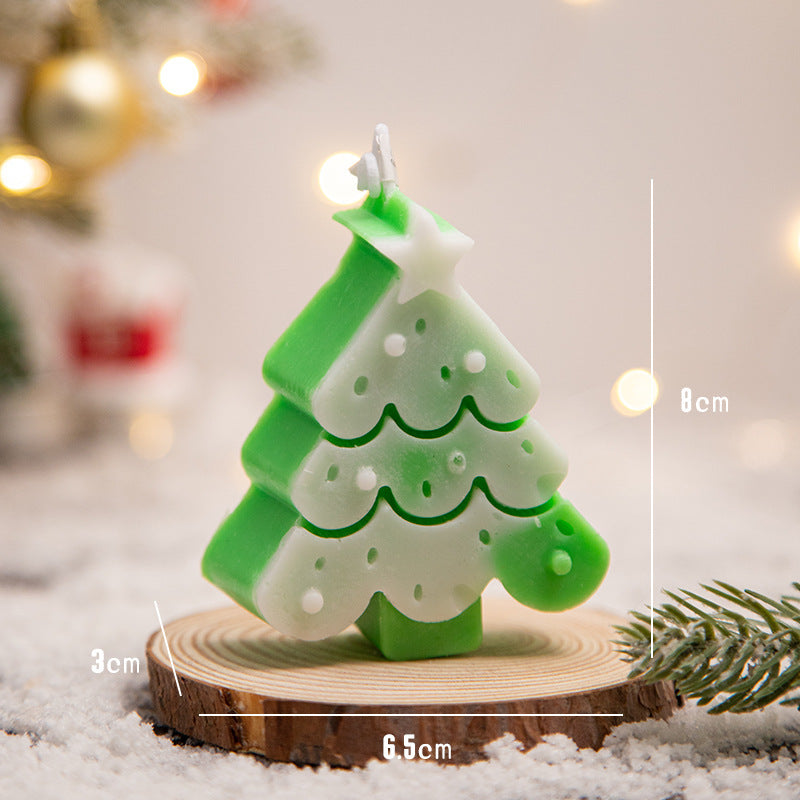Christmas Aromatherapy Creative Snowflake Christmas Tree Atmosphere Aromatherapy Candle Ornament Romantic Christmas Gift