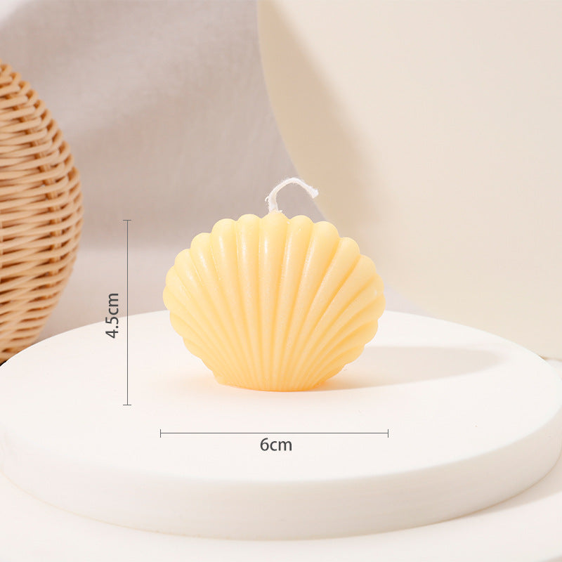 Creative Fruit Wool Cluster Shell Pyramid Candle Handmade Candle Companion Candle