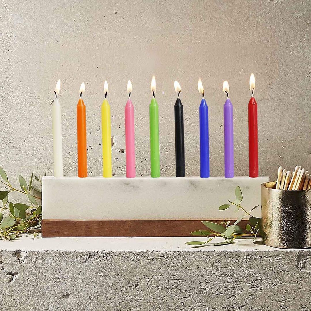Small 100 Taper Candles, Party, Magic, Birthday, Valentine's Day Candles (10 Colours)