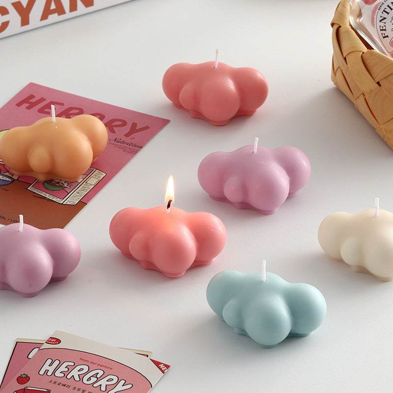 Candle Clouds Handmade Wax Modeling Wax Non-smoking Molding Wax Decorative Ornaments Birthday Valentine's Day Companion Gift