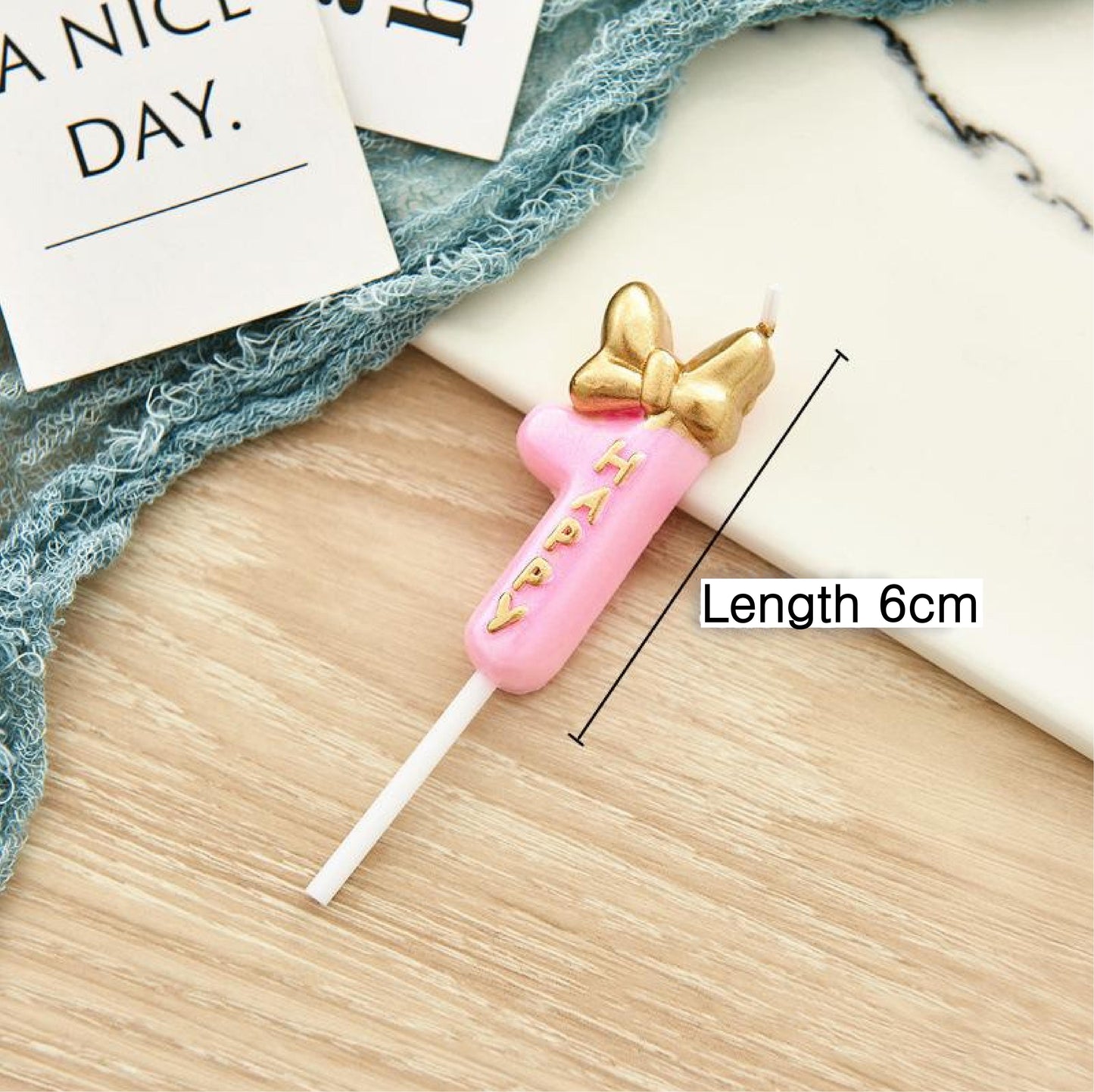 Pink Number Candles Girls Happy Birthday Cake Decorations, Birthday Candles Cake Decorations Birthday Baking Celebration Reunion Anniversary Party Supplies