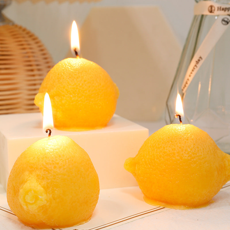 Creative Fruit Wool Cluster Shell Pyramid Candle Handmade Candle Companion Candle