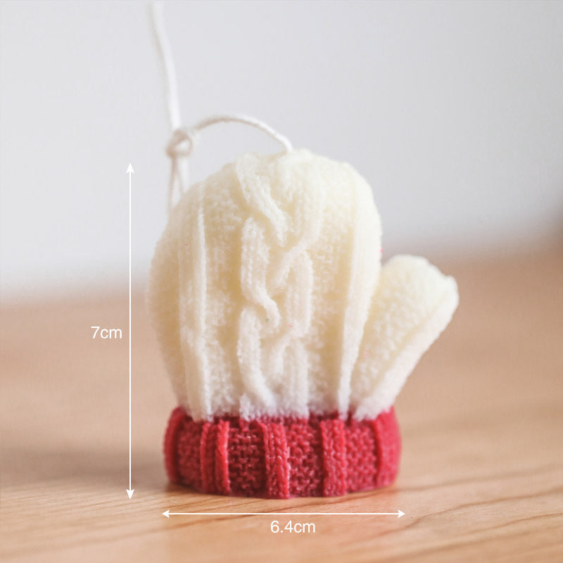 Christmas Plush Woolen Gloves Candle Home Ornament Christmas Gift Gift