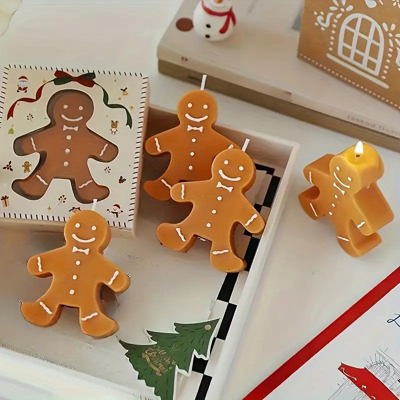 Gingerbread Scented Candle - Perfect for Christmas, Weddings, Birthdays and more - No need for power supply, feather free party favours