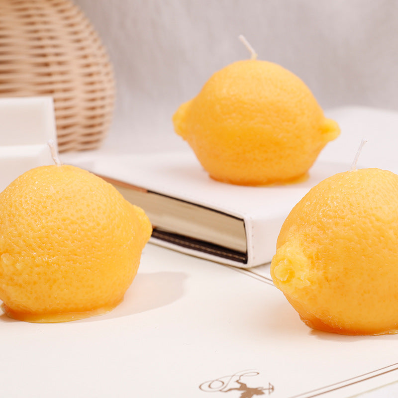 Creative Fruit Wool Cluster Shell Pyramid Candle Handmade Candle Companion Candle