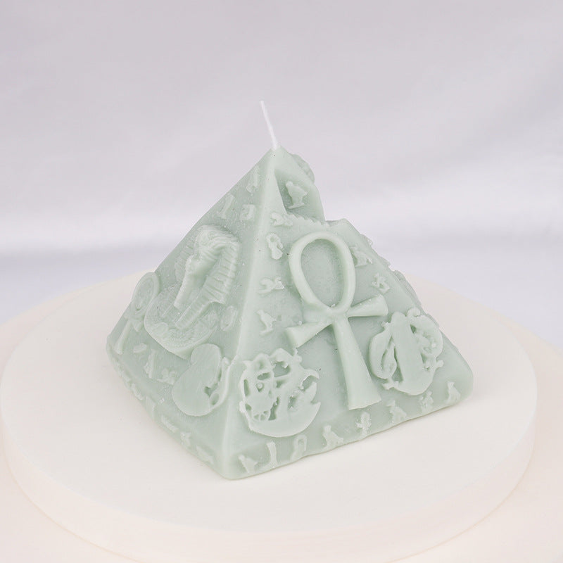 Creative Fruit Wool Cluster Shell Pyramid Candle Handmade Candle Companion Candle