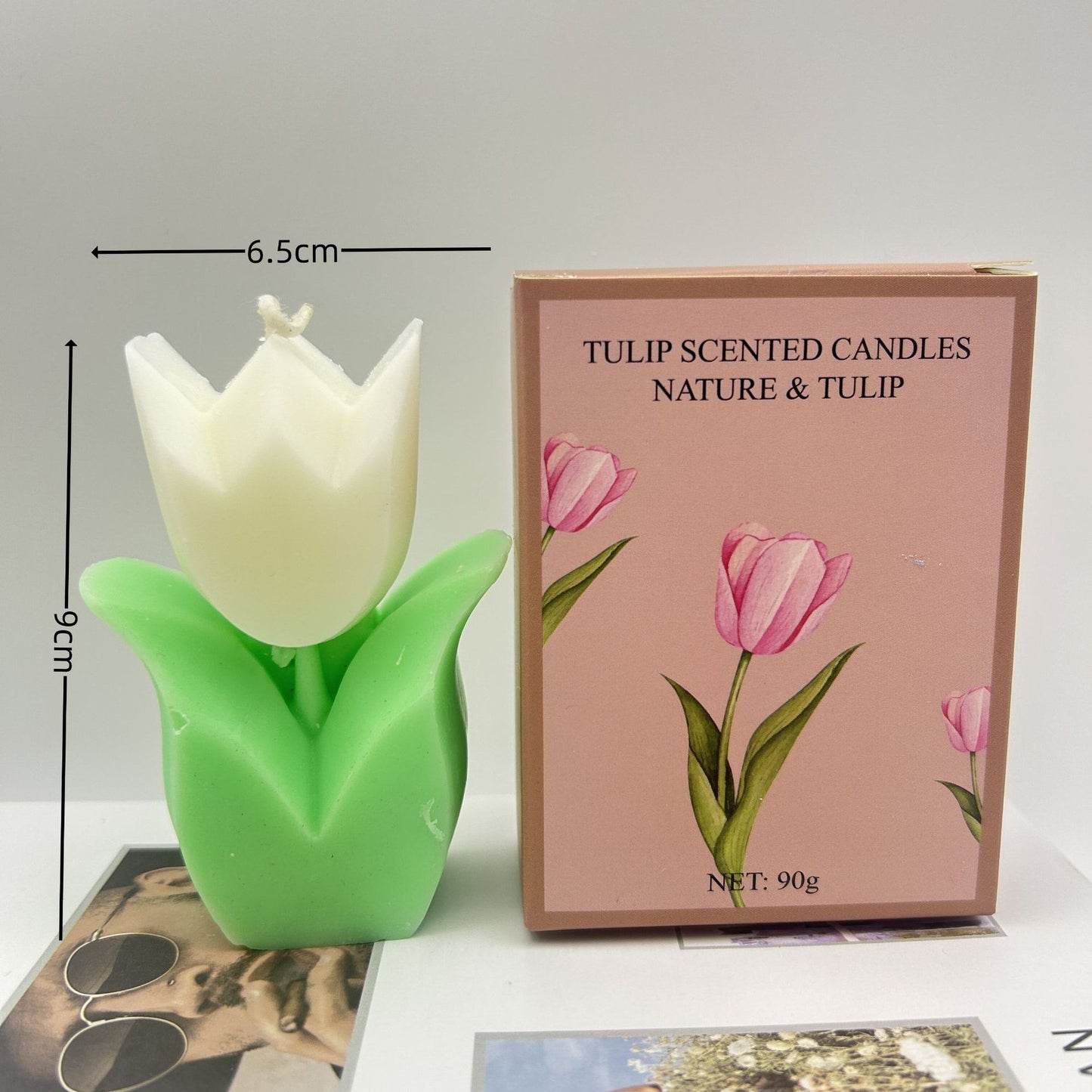Tulip Handmade Candle Gift Accompaniment Candle Ambiance Floral Shape