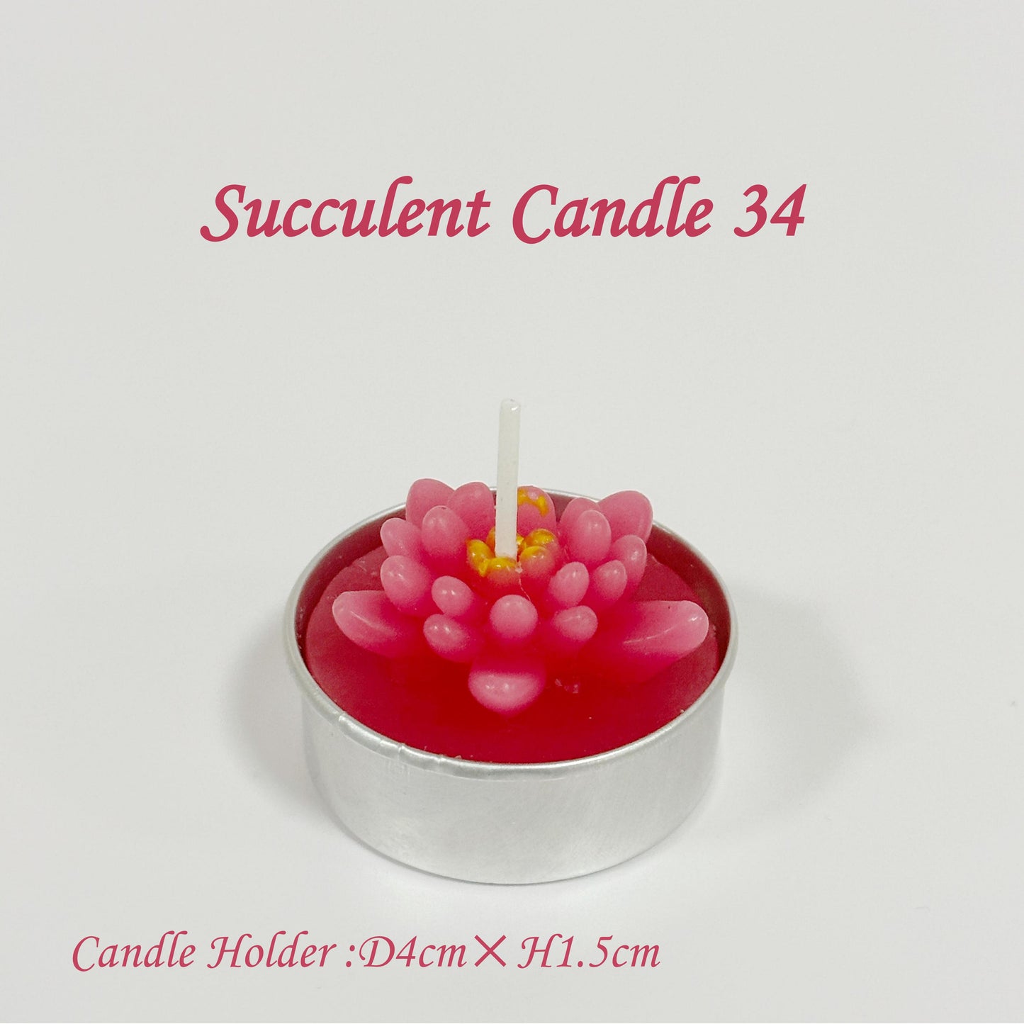Juicy Cactus Candle, Exquisite Smokeless Scented Small Candle, Suitable for Home Decoration, Spa, Wedding, Valentine's Day, Birthday Gift, Anniversary Celebration