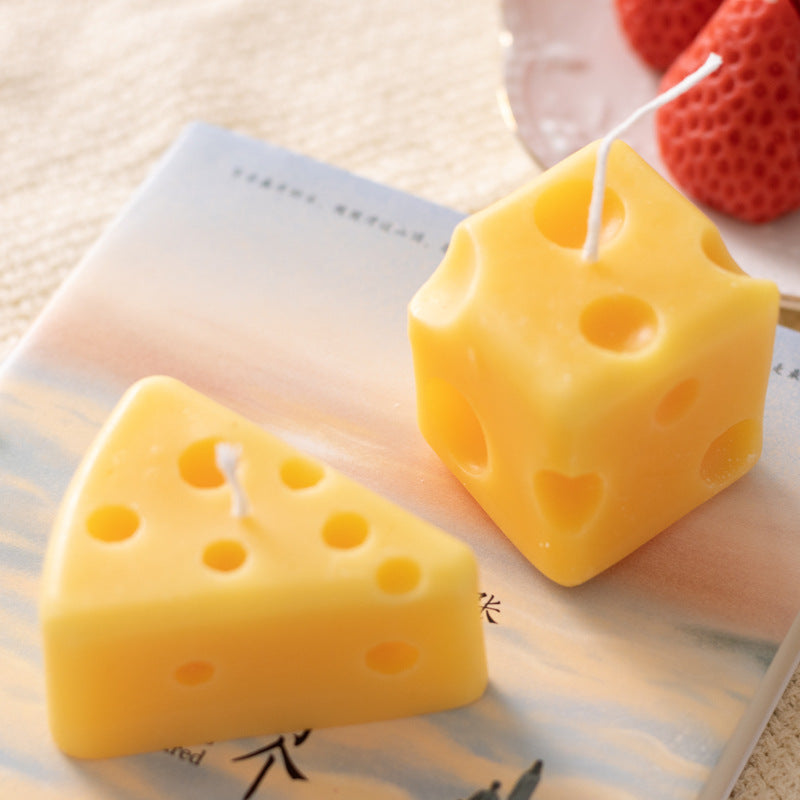 Handmade Home Furnishings Aromatherapy Cheese Candle Shooting Props Scene Decoration Cheese Candle