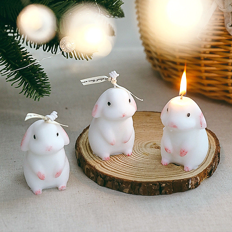 Droopy Eared Rabbit Mid-Autumn Aroma Candle Bunny Birthday Accompaniment Gift Girls Gift