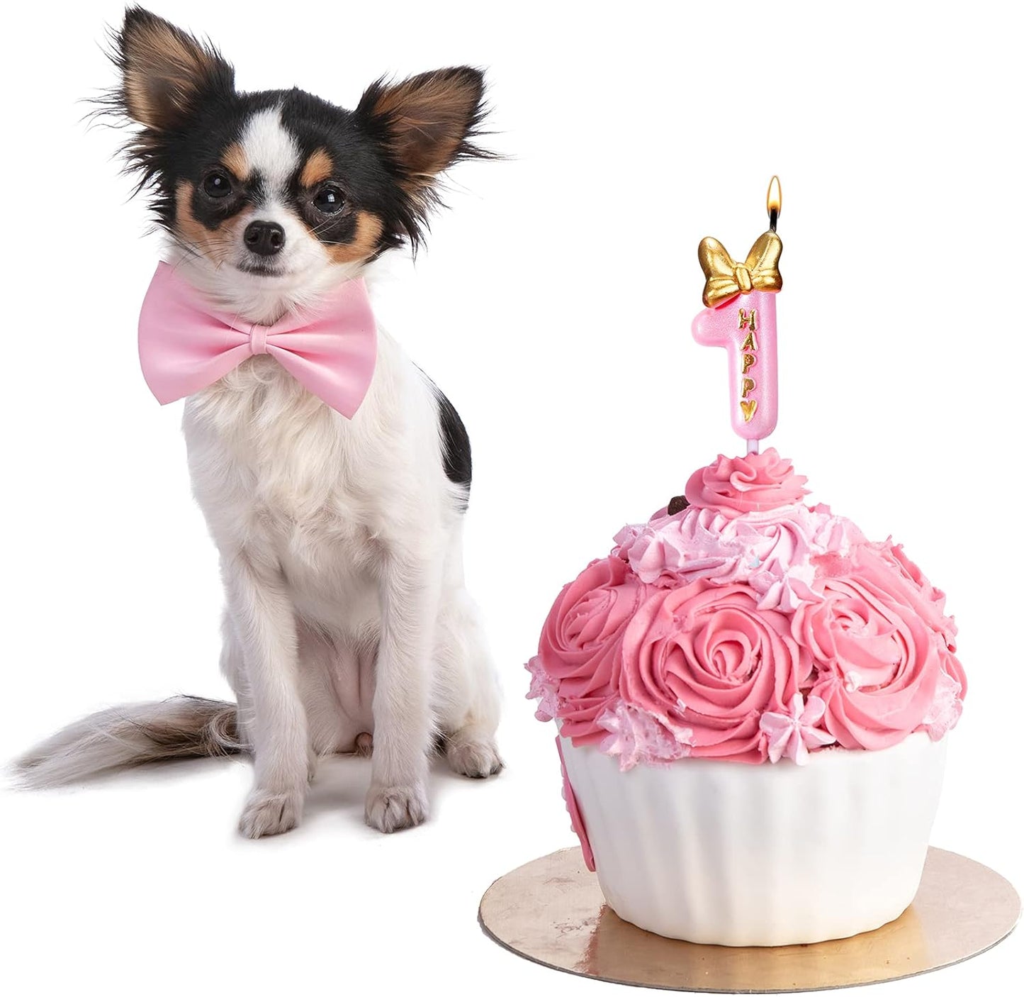 Pink Number Candles Girls Happy Birthday Cake Decorations, Birthday Candles Cake Decorations Birthday Baking Celebration Reunion Anniversary Party Supplies