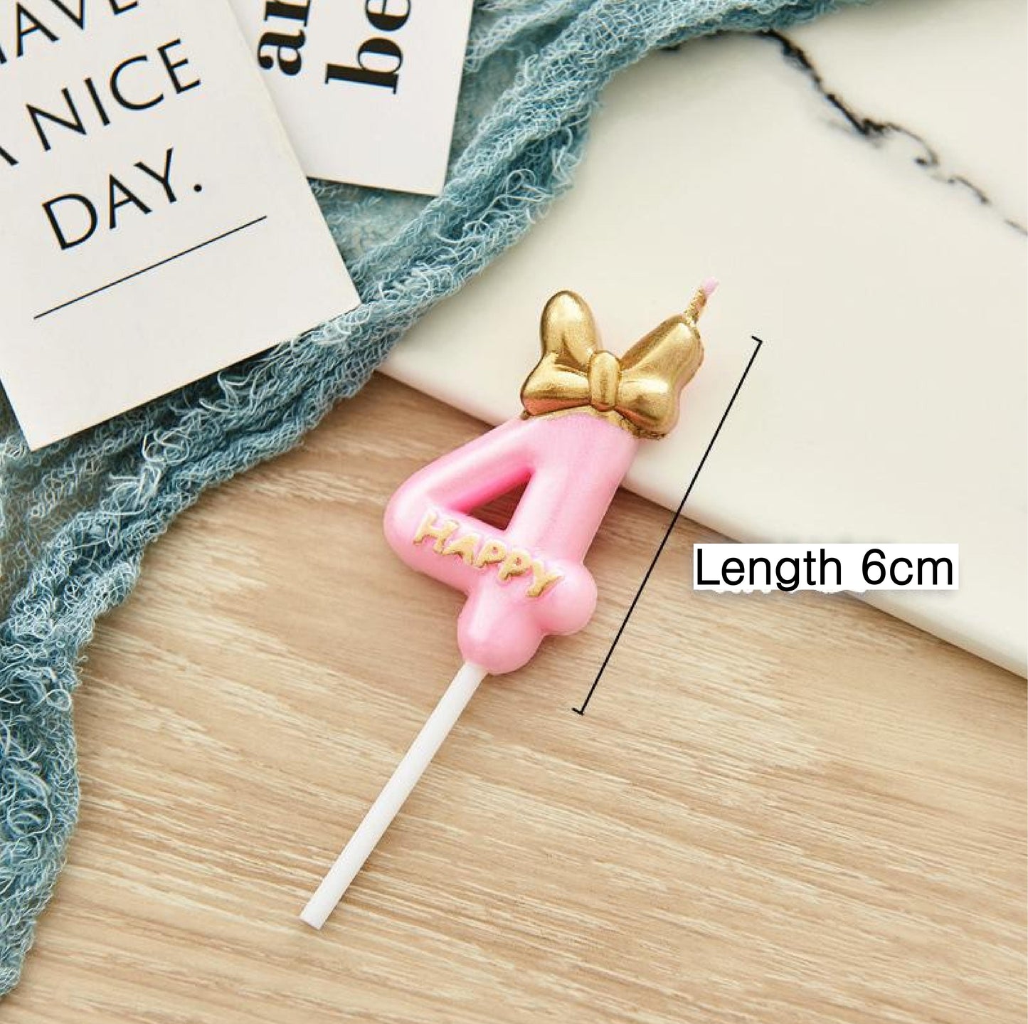Pink Number Candles Girls Happy Birthday Cake Decorations, Birthday Candles Cake Decorations Birthday Baking Celebration Reunion Anniversary Party Supplies