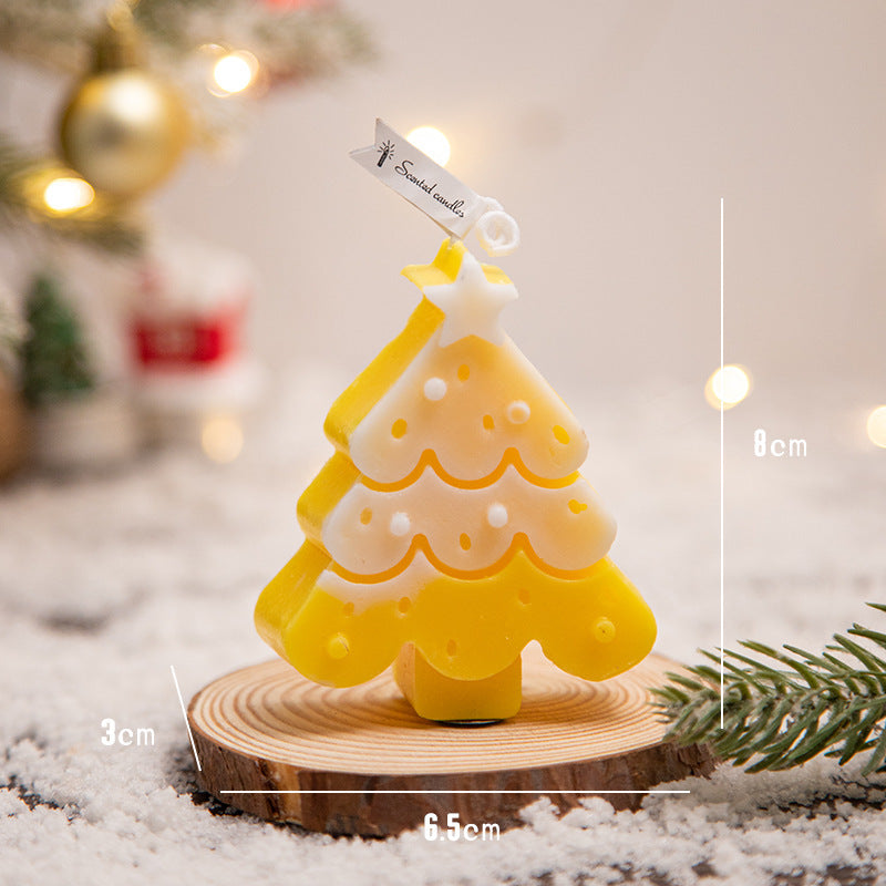 Christmas Aromatherapy Creative Snowflake Christmas Tree Atmosphere Aromatherapy Candle Ornament Romantic Christmas Gift