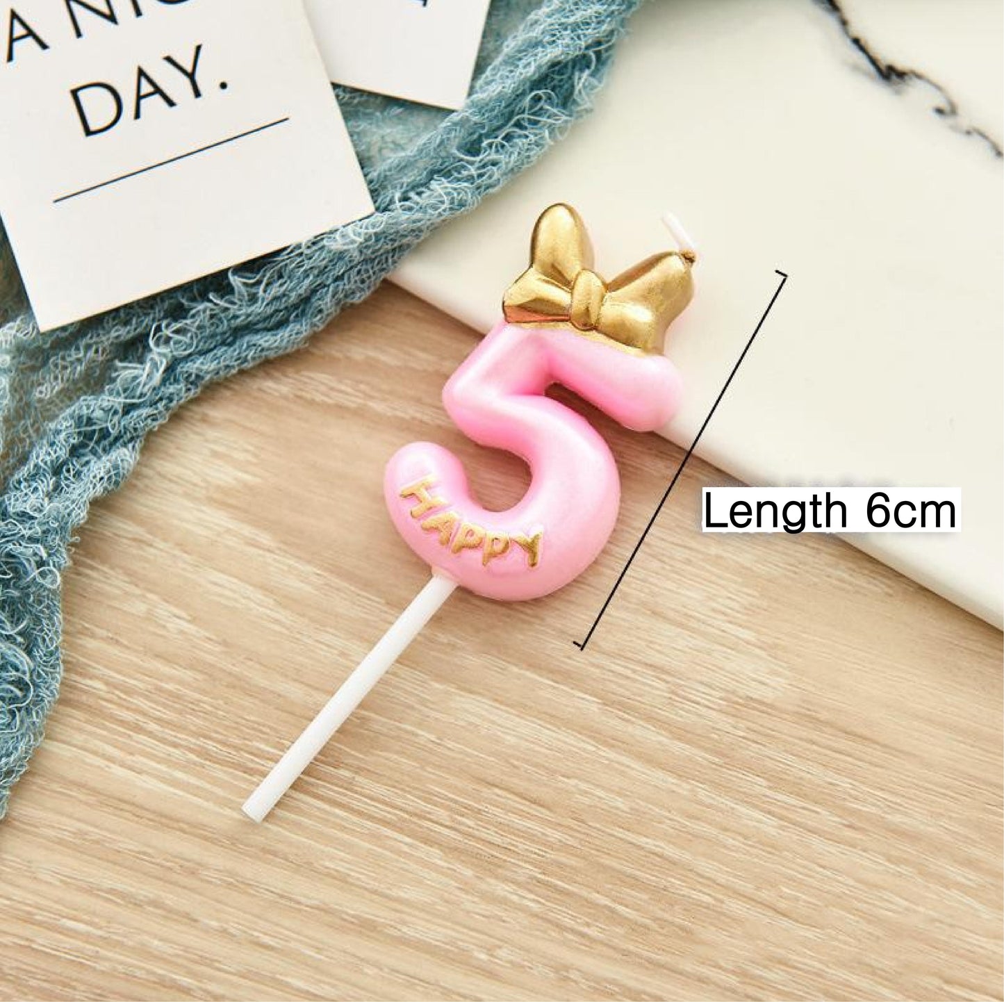 Pink Number Candles Girls Happy Birthday Cake Decorations, Birthday Candles Cake Decorations Birthday Baking Celebration Reunion Anniversary Party Supplies