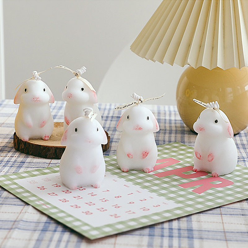 Droopy Eared Rabbit Mid-Autumn Aroma Candle Bunny Birthday Accompaniment Gift Girls Gift
