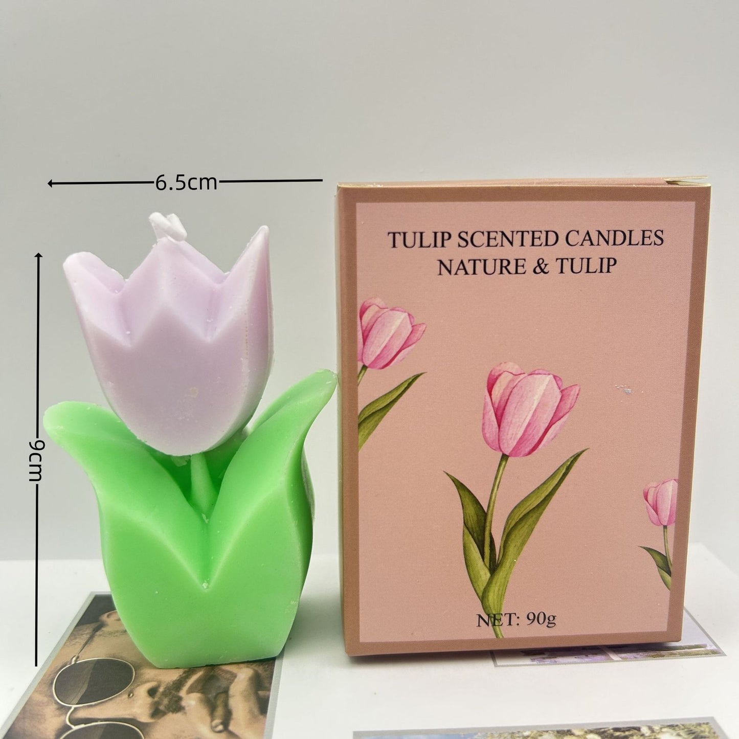 Tulip Handmade Candle Gift Accompaniment Candle Ambiance Floral Shape