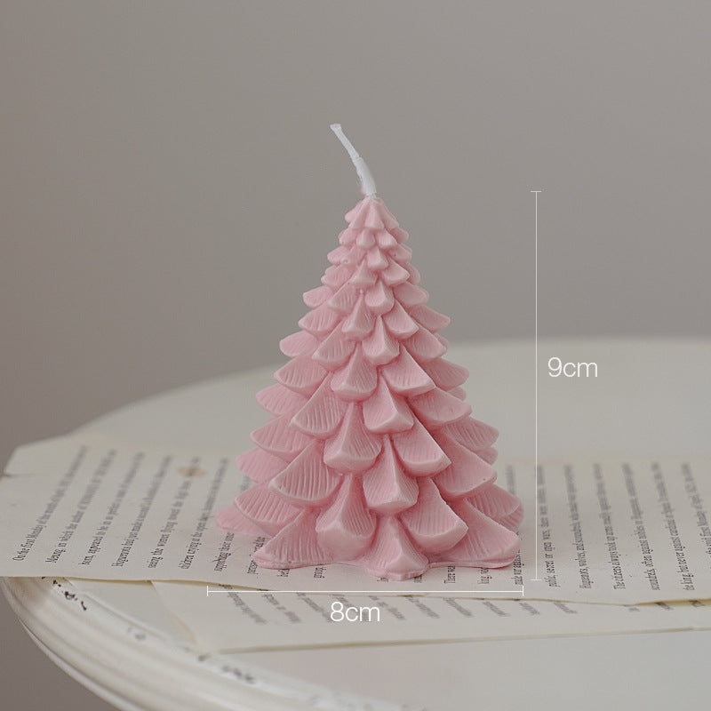 Creative Christmas Candles Christmas Tree Atmosphere Decoration Event Gifts Handmade