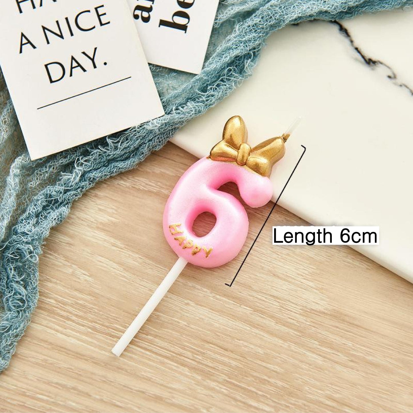 Pink Number Candles Girls Happy Birthday Cake Decorations, Birthday Candles Cake Decorations Birthday Baking Celebration Reunion Anniversary Party Supplies
