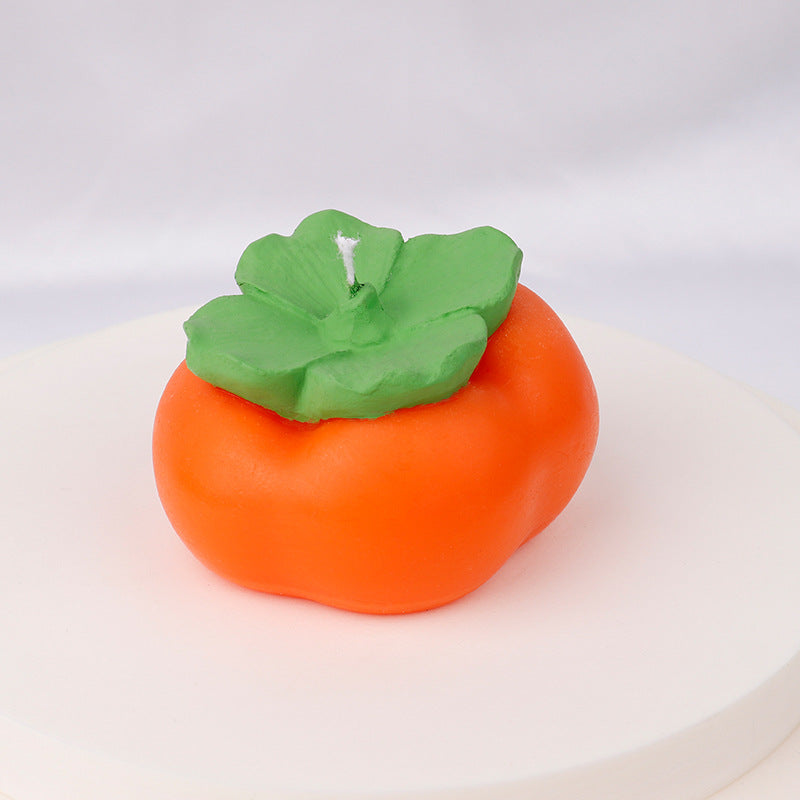 Creative Fruit Wool Cluster Shell Pyramid Candle Handmade Candle Companion Candle
