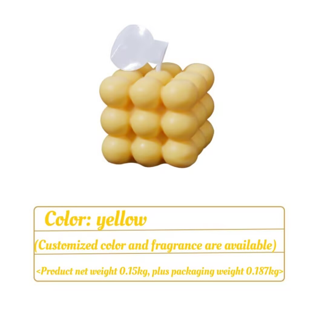 Creative Fruit Wool Cluster Shell Pyramid Candle Handmade Candle Companion Candle