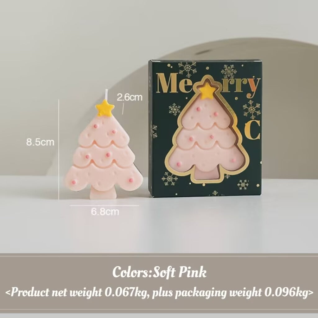 Christmas Candle Accompaniment Christmas Tree Shape Gift candle Gift Box Candle