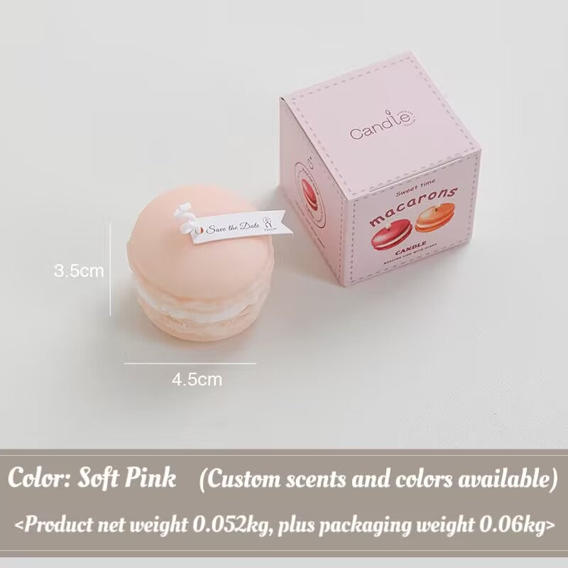 Macaroon Scented Candle Wedding New Year Gift Handmade Modeling Scented Candle