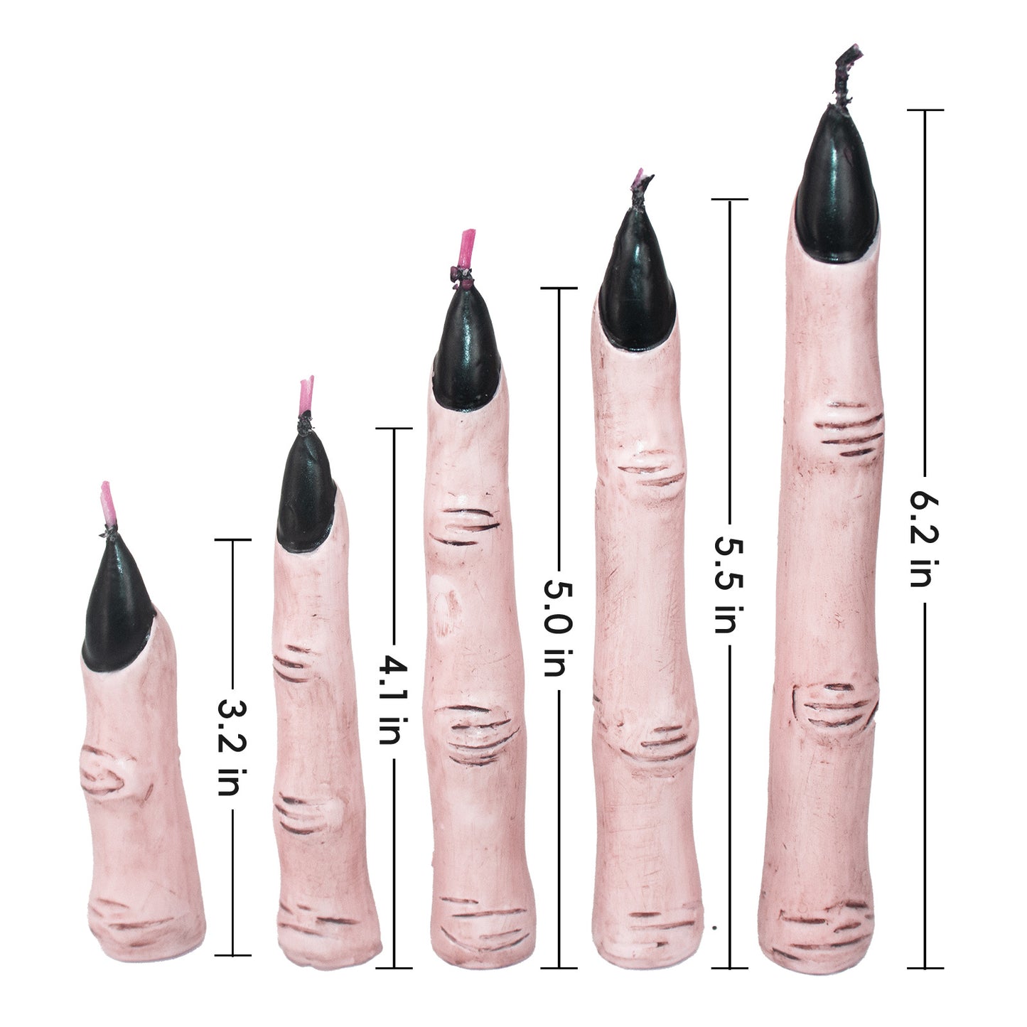 Halloween Horror Finger Candles Creepy Indoor Atmosphere Scene Decoration Props
