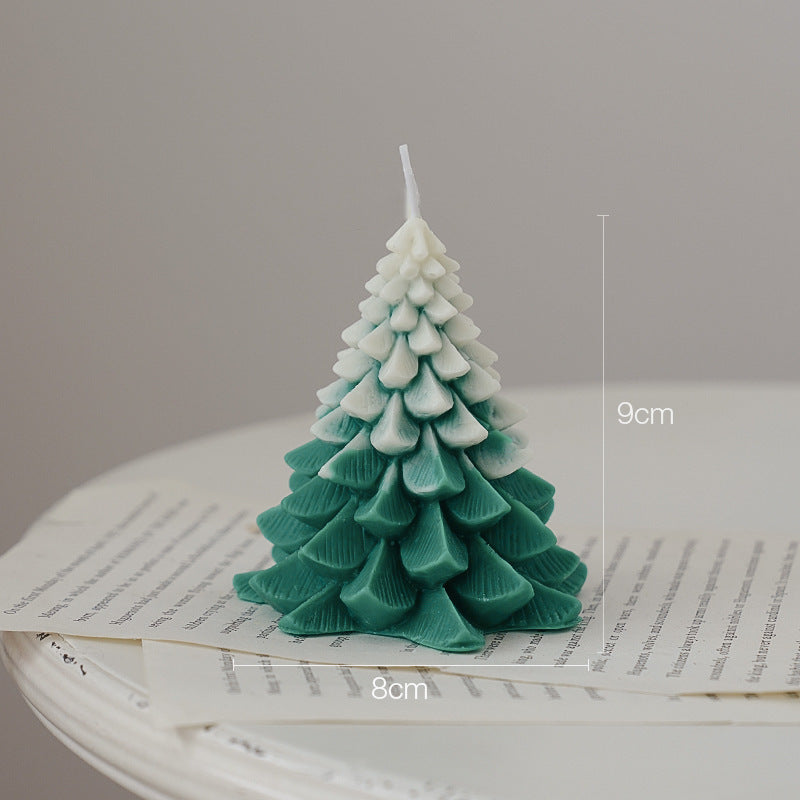 Creative Christmas Candles Christmas Tree Atmosphere Decoration Event Gifts Handmade