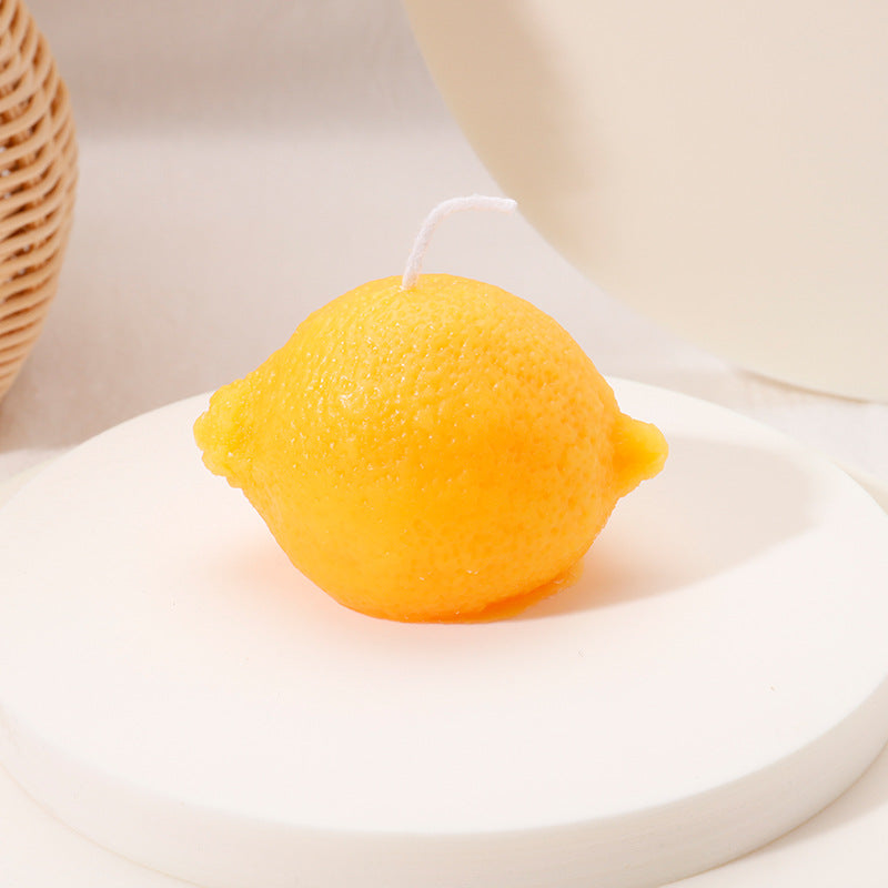 Creative Fruit Wool Cluster Shell Pyramid Candle Handmade Candle Companion Candle