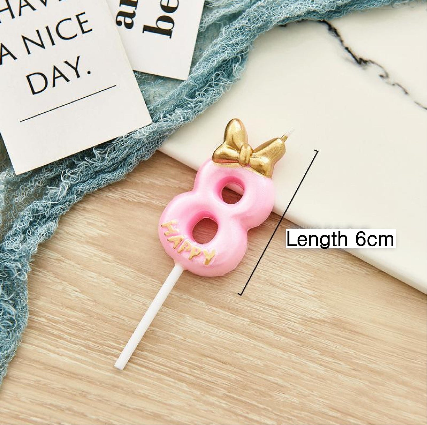 Pink Number Candles Girls Happy Birthday Cake Decorations, Birthday Candles Cake Decorations Birthday Baking Celebration Reunion Anniversary Party Supplies