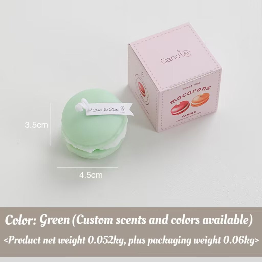Macaroon Scented Candle Wedding New Year Gift Handmade Modeling Scented Candle