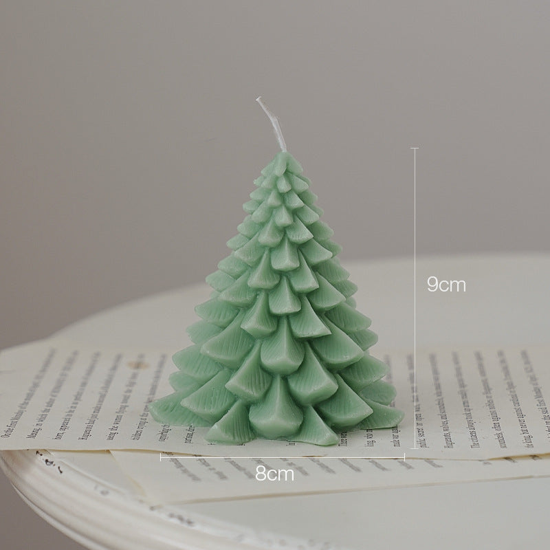 Creative Christmas Candles Christmas Tree Atmosphere Decoration Event Gifts Handmade