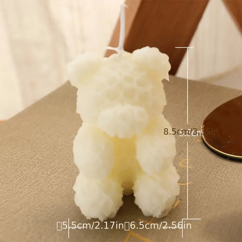 Luxury Rose Bear Scented Candle - Perfect for Birthday Gifts, Home Decor and Special Occasions