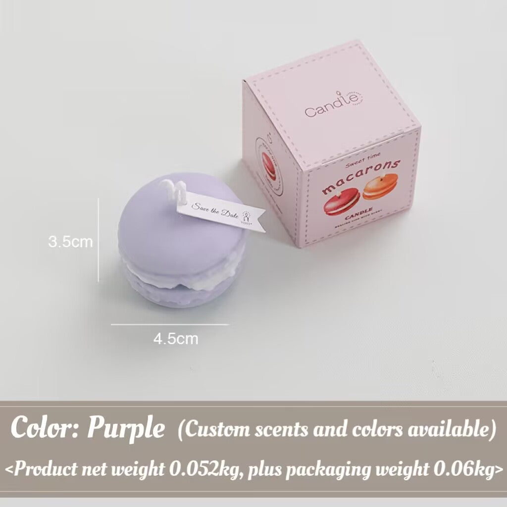 Macaroon Scented Candle Wedding New Year Gift Handmade Modeling Scented Candle