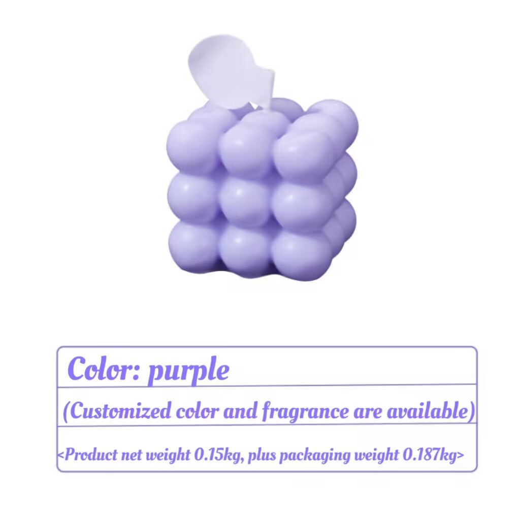 Creative Fruit Wool Cluster Shell Pyramid Candle Handmade Candle Companion Candle