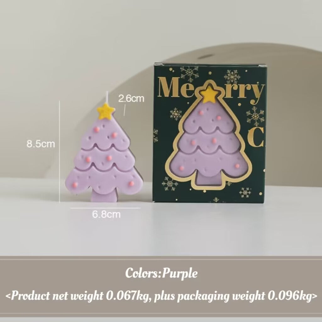 Christmas Candle Accompaniment Christmas Tree Shape Gift candle Gift Box Candle