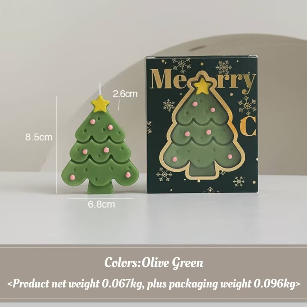 Christmas Candle Accompaniment Christmas Tree Shape Gift candle Gift Box Candle