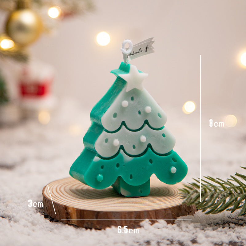 Christmas Aromatherapy Creative Snowflake Christmas Tree Atmosphere Aromatherapy Candle Ornament Romantic Christmas Gift
