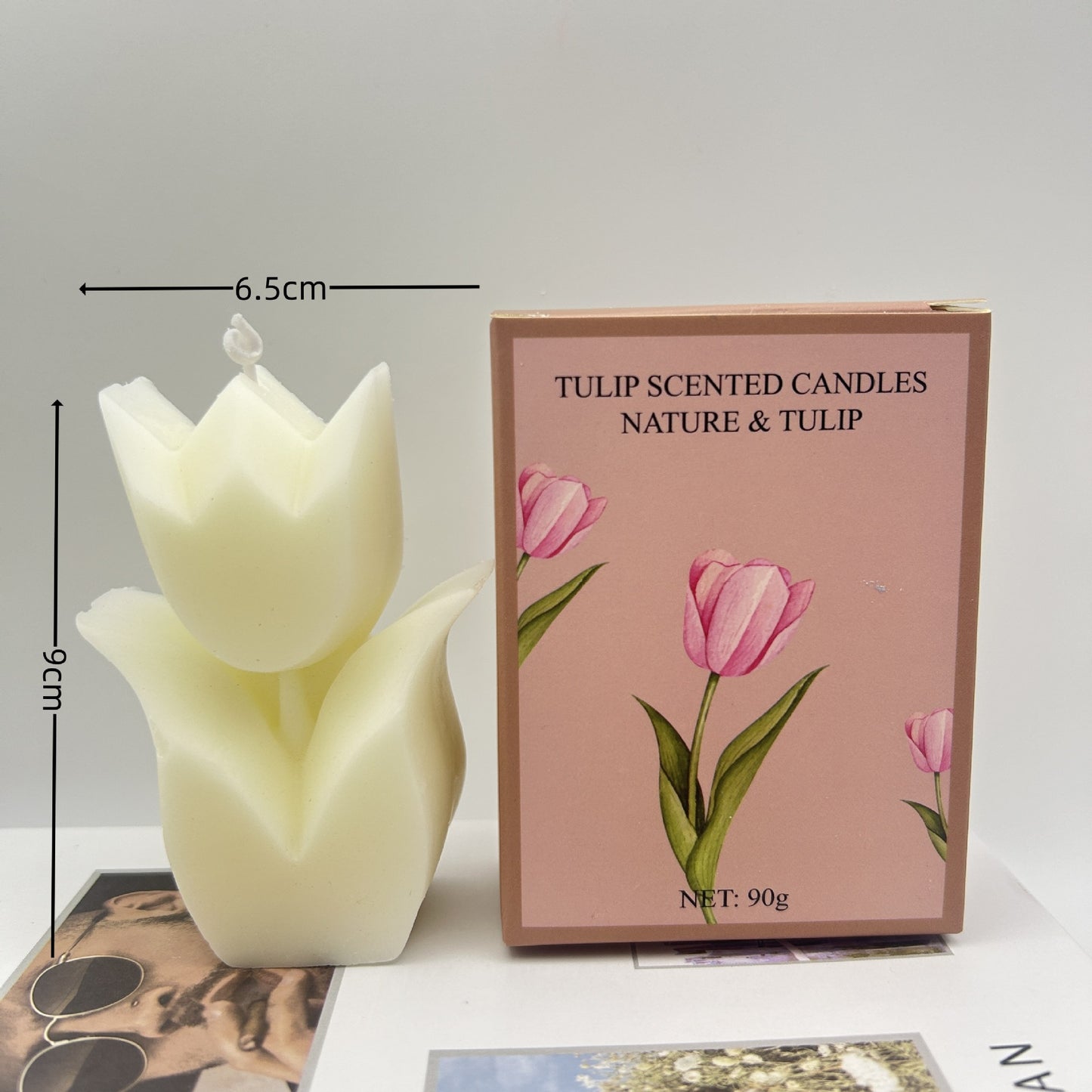 Tulip Handmade Candle Gift Accompaniment Candle Ambiance Floral Shape