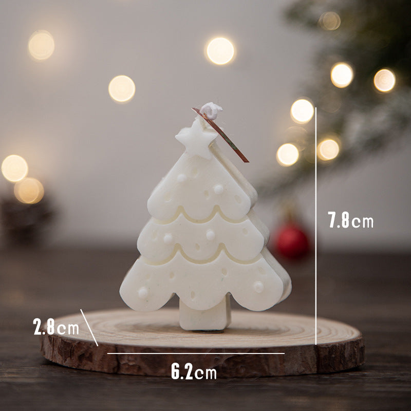 Christmas Aromatherapy Creative Snowflake Christmas Tree Atmosphere Aromatherapy Candle Ornament Romantic Christmas Gift