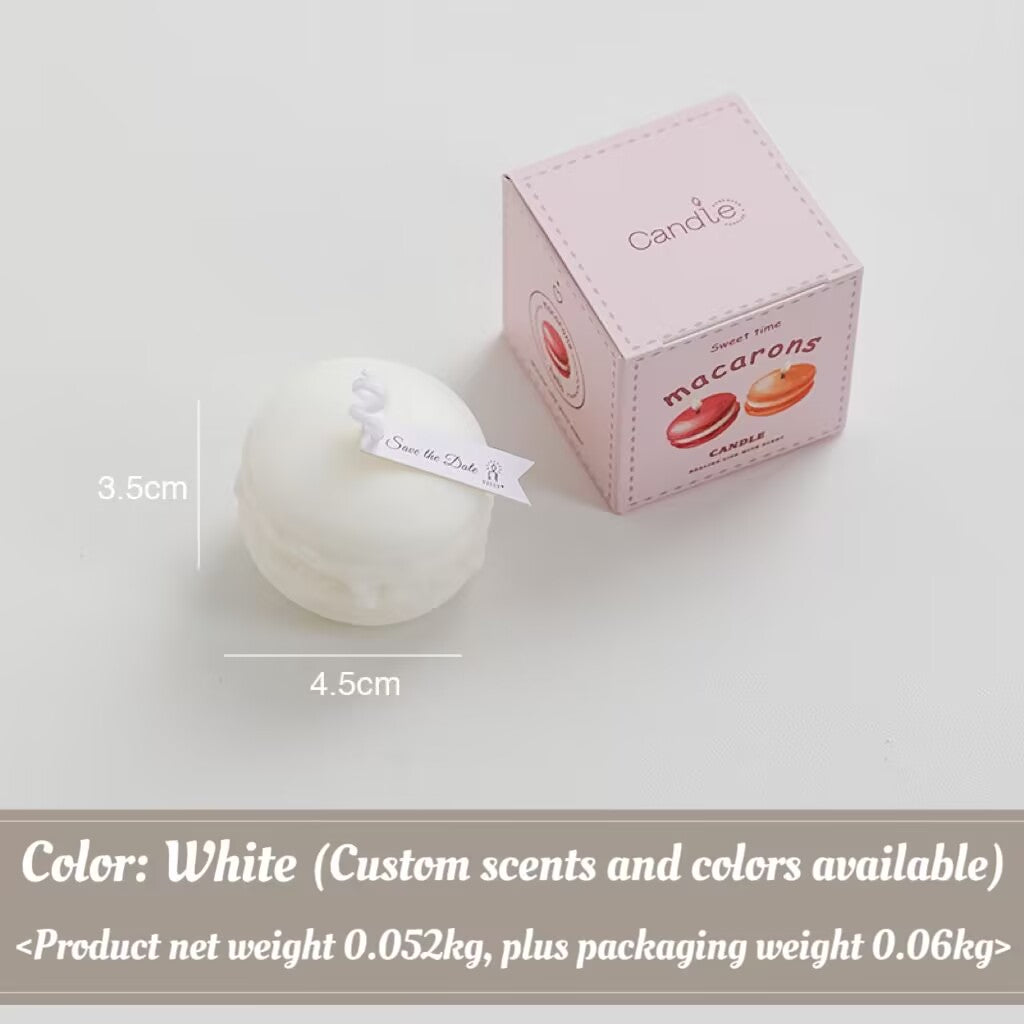 Macaroon Scented Candle Wedding New Year Gift Handmade Modeling Scented Candle