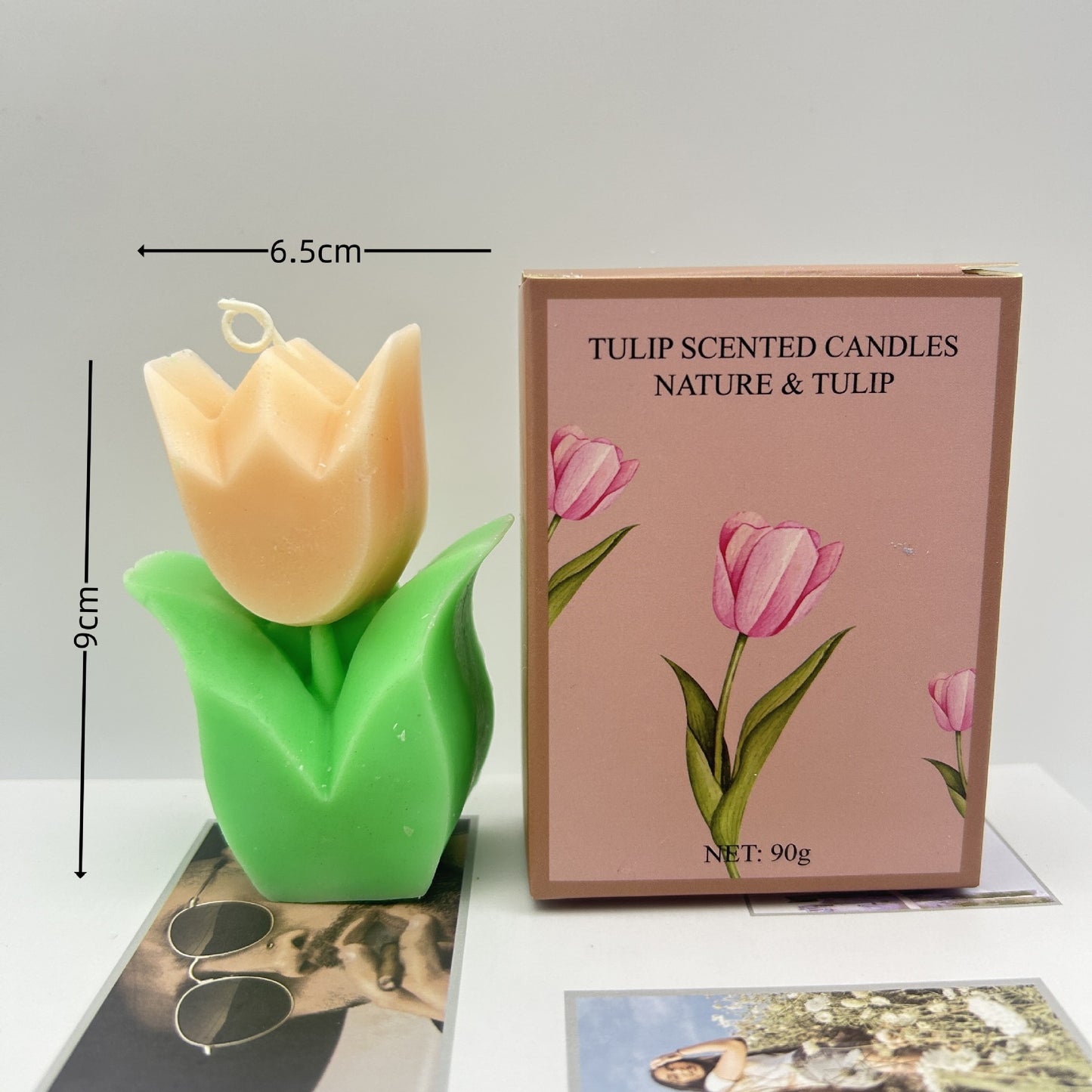 Tulip Handmade Candle Gift Accompaniment Candle Ambiance Floral Shape
