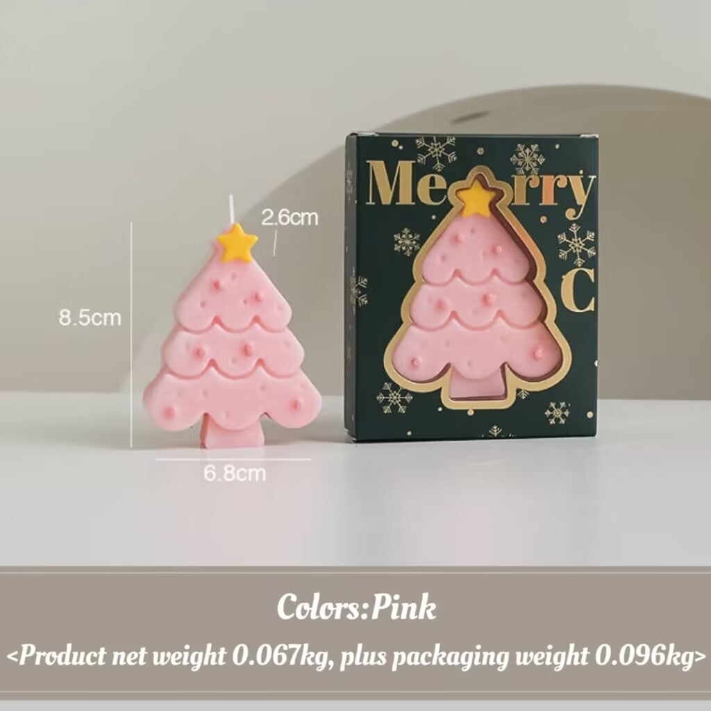 Christmas Candle Accompaniment Christmas Tree Shape Gift candle Gift Box Candle