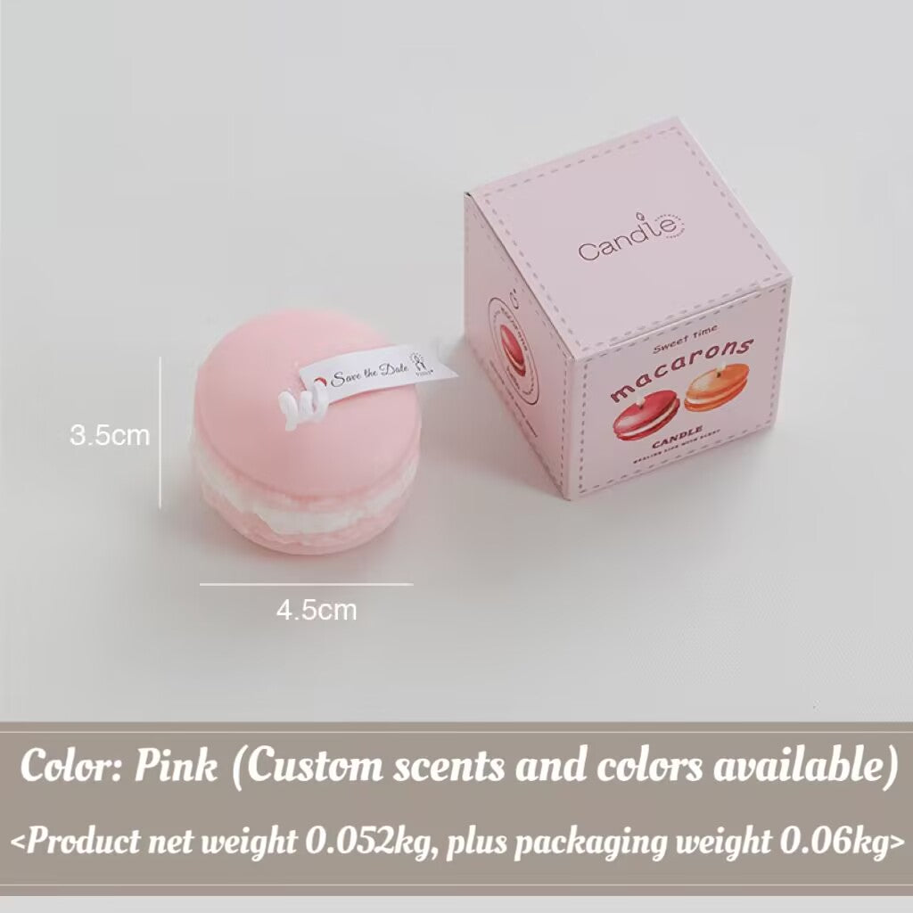 Macaroon Scented Candle Wedding New Year Gift Handmade Modeling Scented Candle