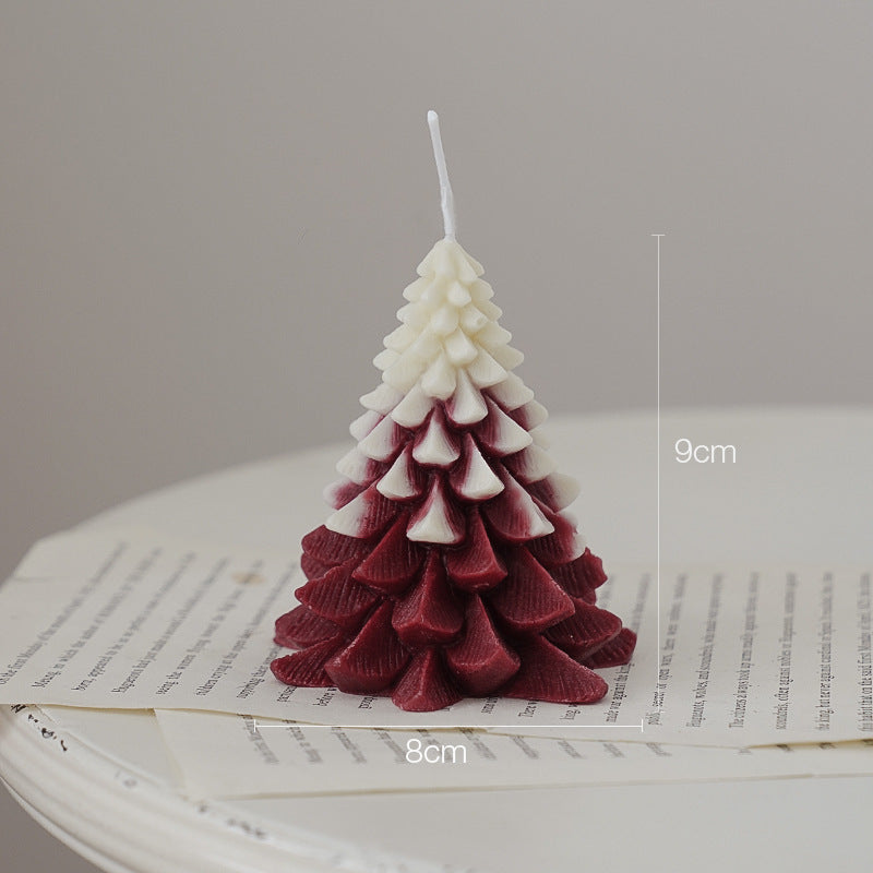 Creative Christmas Candles Christmas Tree Atmosphere Decoration Event Gifts Handmade